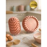 2’li Rose Granit Döküm Baton & Tart Kek Kalıbı