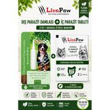 2'Li Set 20-40 Kg Köpekler Için Bitkisel Iç Tablet Dış Ense Bitkisel Damla Seti - 1 Damla 2 Tablet