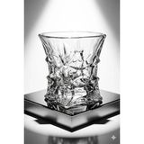 2'li Set 280ML Vintage Irlanda Tasarımı Premium Kristal Kesim Viski Bardağı - 2 Adet - Şeffaf