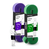 2Li Set 35+45 Kg Direnç Bandı Seti Kas Geliştirme Lastiği Fitness Pilates Cross Training Bant
