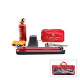 2Li Set 4 Gen Çanta 7Pcs + 38Pcs Oto Trafik Seti + İlk Yardim Seti Yangin Tüpü=1Kg 2Pcs Reflektör Bez Kemer Çekme Halat=2.9Mt Araç Takoz Buz Kazima Set Çantasi (5047)