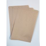 2li Set (50 Adet 17X26 + 15M Jüt Ip) Hazır Kraft Hediye Paketi Kalın Otantik Hediye Ambalaj Kağıdı