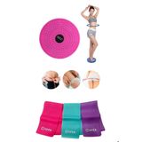 2'li Set Bel Ve Tüm Vücut Için Dönen Twister Disc 3'lü Pilates Bandı Se