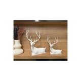 2'li Set BEYAZ GEYİK BİBLO Geyik Figürlü Modern Dekoratif Pinterest Biblo, dlcnnrek3