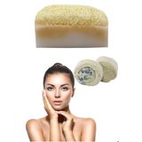 2li Set Cilt Beyazlatıcı Yüz Bakım Peeling Kabak Lifli Eşek Sütü Sabun Leke Akne Sivilce Ruşur Taşı