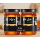 2li Set Engür Organik Süzme Çiçek Ham Bal 250 gr - 455 gr