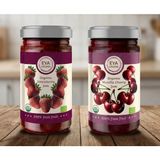 2li Set Eya Organik Vişne Reçeli 280 gr + Eya Organik Çilek Reçeli 280 gr - 320 gr