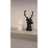 2'li Set Geyik Biblo, Geyik Figürlü Modern Dekoratif Hediyelik Biblo, Yılbaşı, Christmas 22cm/19cm, DLCKV4R