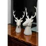 2'li Set Geyik Figürlü Modern Dekoratif Pinterest Biblo 22cm/19cm Dekoratif Geyik, Pinterest, DLCKNEWK32
