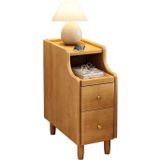 2'li Set İnce ve Yüksek Çekmeceli Başucu Sehpası, Şık ve 2 Renkte. Küçük Alanlar İçin Modern Yan Sehpalar.