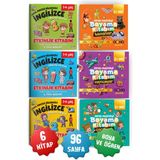 2li Set Ingilizce Öğreten ve Sanat Etkinlikli Boyama 6'lı Çocuk Kitap Seti