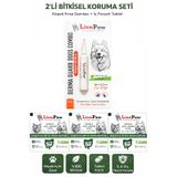 2'li Set Köpek 20-40 Kg İç Dış Parazit Bitkisel 1 Damla Ve 3 Tablet Seti