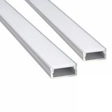 2’Li Set Led Kanal Profil Alüminyum 13X6mm 1 Metre Sıva Üstü İnce Kasa Opak Pleksi Difüzörlü Lineer Led Kanal 2128