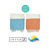 2'li Set Peştemal Plaj Havlusu,%100 Pamuk, Xxl 100x180cm, Marmaris