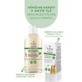 2'li Set Saç Dökülme Karşıtı, Hızlı Saç Uzatma, 7 Aktifli Biberiyeli Saç Serumu 50ml & Şampuan 400ml
