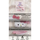 2'li Set Sevimli Kedi Figürlü Simli Fiyonk Detaylı Çıtçıtlı Kız Çocuk Toka asel g44