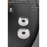 2’Li Set Skoçlu Küllük Paslanmaz Çelik Kül Tablası Sigara Küllüğü 8+10 Cm