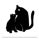 2Li Sevimli Kedi Z Araba Sticker Yapıştırma