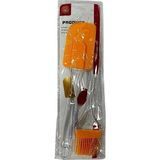 2'li Silikon Spatula ve Fırça Seti - Renkli - Yok