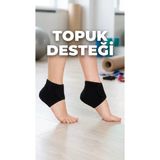 2'Li Silikon Tabanlı Topuk Dikeni Ortopedik Çorap Seti