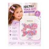 2’li Simli Fiyonk Pens Toka Seti Kız Çocuk Saç Tokası Farklı Renk Seçenekli asel 48a