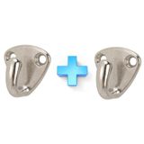 2'li Tekli Mini Askı. Tekne Güverte Askısı. Sarı Crome Kaplı