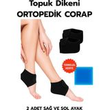 2li Topuk Dikeni Silikon Tabanlı Ortopedik Çorap Ağrı Azaltıcı Çatlak Nasır Ayak Destek Çorapları