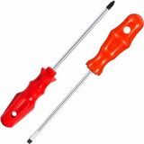 2'li Tornavida Seti, 1 Düz, 1 Yıldız Tornavida Ergonomik Kaymaz Sap, Uzun Ömürlü Çelik Uç, E - Çok Renkli