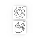 2'Lİ TUVAL SET BASKILI (FİNCAN VE SÜS) 20x20cm