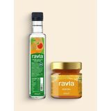 2'li Ürün - Ravla Organik Elma Suyu Konsantresi 340G / Çiçek Balı 250G - 590 gr