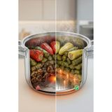 2'li Yanmaz Yapışmaz Tencere Dibi Koruyucu Dolma Ve Sarma Pişirme Aparatı Altlığı Açık Gri