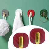 2Li Yapışkanlı Retro Askılık Dolap Kapak Kulpu Kırmızı Go-53-Vice 01101
