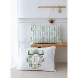 2'li Yastık Kılıfı (50x70) Green Royal Series - E Harfi