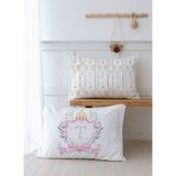 2'li Yastık Kılıfı (50x70) Pink Royal Series - T Harfi