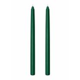 2’li Yeşil Şamdan Mum Seti 25 cm – Dekoratif İnce Şamdan Mum, Kokusuz Parafin Wax,%100 Pamuk Fitil, El Döküm, Uzun Süre Yanma (~10 Saat), Şık Sofra, Davet, Nişan, Düğün ve Ev Dekorasyonu İçin Zarif
