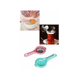 2'Li Yumurta Sarısı,Akı Ayırma Süzgeci,Çay,Ihlamur,Bitki Çayı Süzgeci Plastik