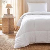 2'LI%100 Pamuk Kumaş Kaz Tüyü Konforunda Saten Biyeli Mikorjel Tek Kişilik Yastık Yorgan Seti 1 - 100 x 100 cm - Çok Renkli
