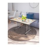 2M METAL 70×110 cm Tekerlekli Orta Sehpa – Metal Ayak, Modern Dekoratif Masa