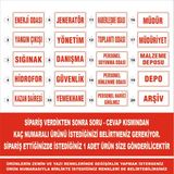 2Mak Reklam 3 mm Dekota (Forex) Malzeme Üzerine Uv Baskı Ofis Levhası 30X15 cm - 30 x 15 cm