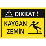 2Mak Sticker 3 mm Dekota (Forex) Üzerine Uv Dikkat Kaygan Zemin Levhası - 35x25
