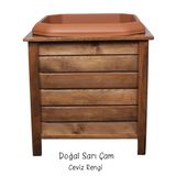 2MM AHŞAP A.Ş. SAKSI CEVİZ RENK 57X57X61