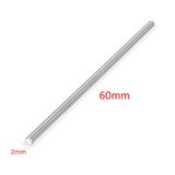 2mm x 60mm Metal Mil Çelik Çubuk Aks Oyuncak RC Araba Robot