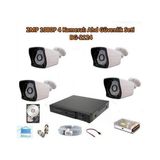 2mp 1080P 4 Kameralı Ahd Güvenlik Seti - Beyaz