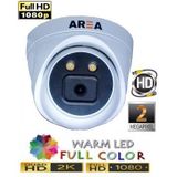 2MP 1080P AHD WARM LED İÇ MEKAN DOME GÜVENLİK KAMERASI