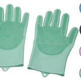 2pcs Renkli Silikon Tırtırlı Bulaşık Eldiveni