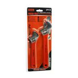 2Pcs Set 8 İnç-200Mm - 10 İnç-250Mm Kurbağacık Anahtar Seti-Findit