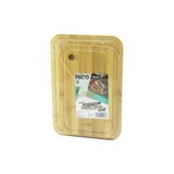 2PCS SETOVAL KENARLI - YUVARLAK DELİKLİ AHŞAP BAMBU KESİM PANOSU - KESME TAHTASI 18X28X1CM-22X32X1CM (5264)