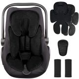 2'si 1 arada Bebek Oto Koltuğu Ekleme Baş ve Vücut Destek Seti, 3 Ekstra Kayış Pedli Carseat için Geri Dönüşümlü Yenidoğan Ekleme, Yumuşak Bebek Arabası Minderi Yastık İçi Erkek Kız Çocuk Arabası için