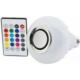 2'si 1 Arada Bluetooth Hoparlörlü RGB LED Ampul - Uzaktan Kumandalı, Renk Değiştiren Akıllı Müzik Çalar Lamba