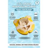 2'si 1 Arada Büyüyen Bebek Yüzme Simidi Ayıcık Temalı Çıkarılabilir İç Oturaklı Süngerli Pompasız 0-
